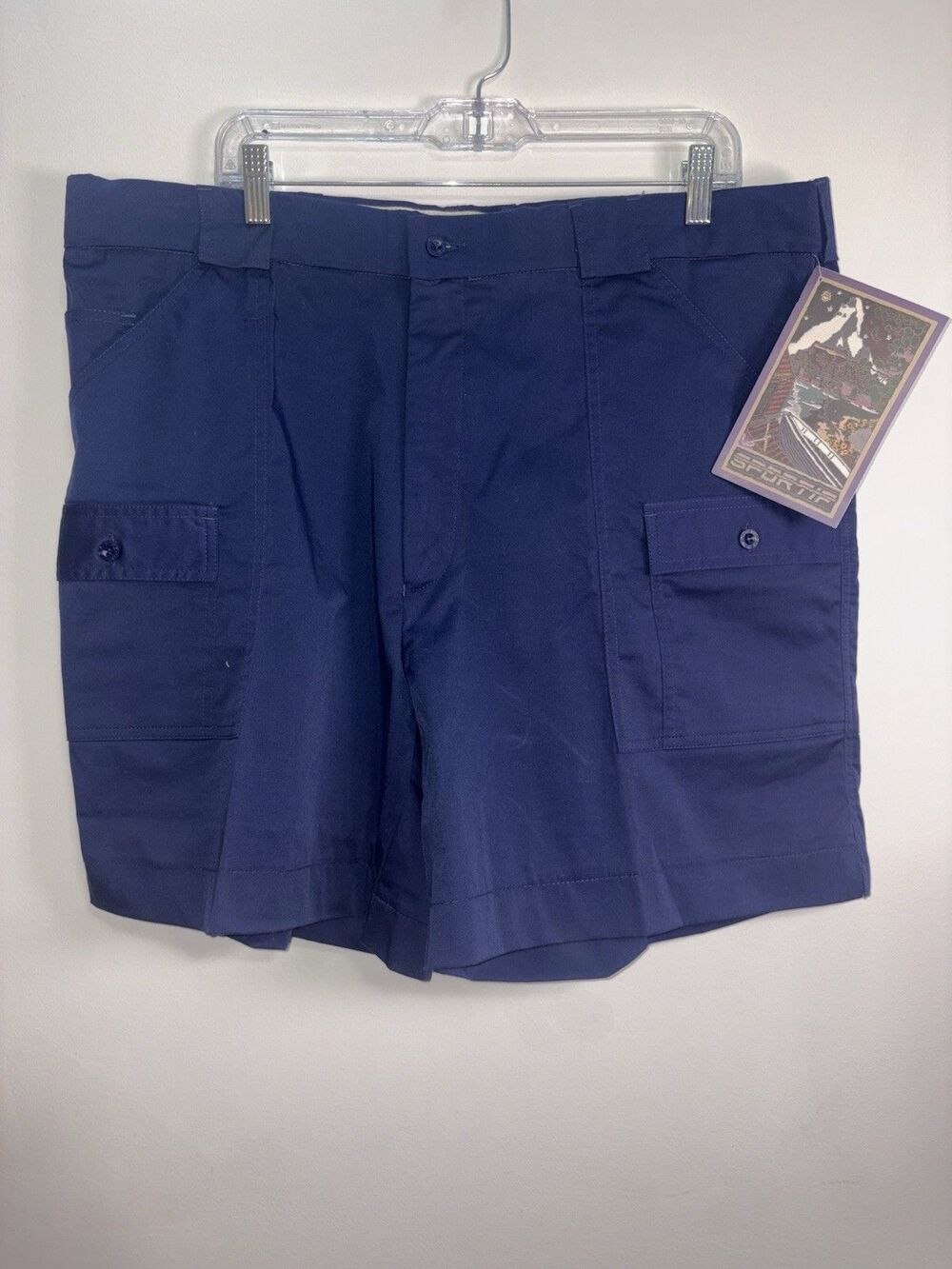 Nwt Sportif Hattaras 7 Pkt  Blue Color Outdoor Lifestyle Shorts Sz 42